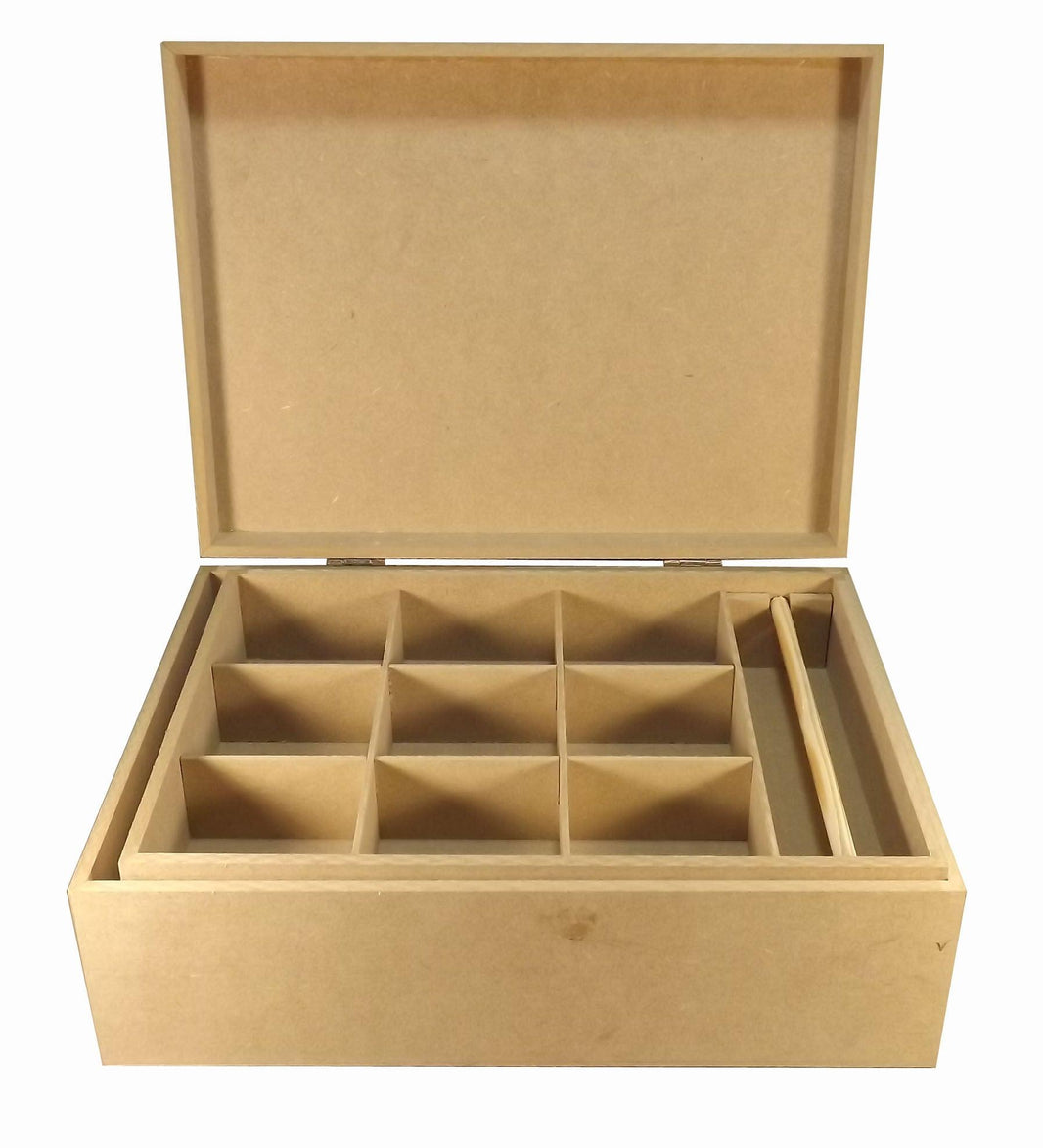 Caixa em MDF para Jóias com Bandeja 36x28x13cm - Palácio da Arte