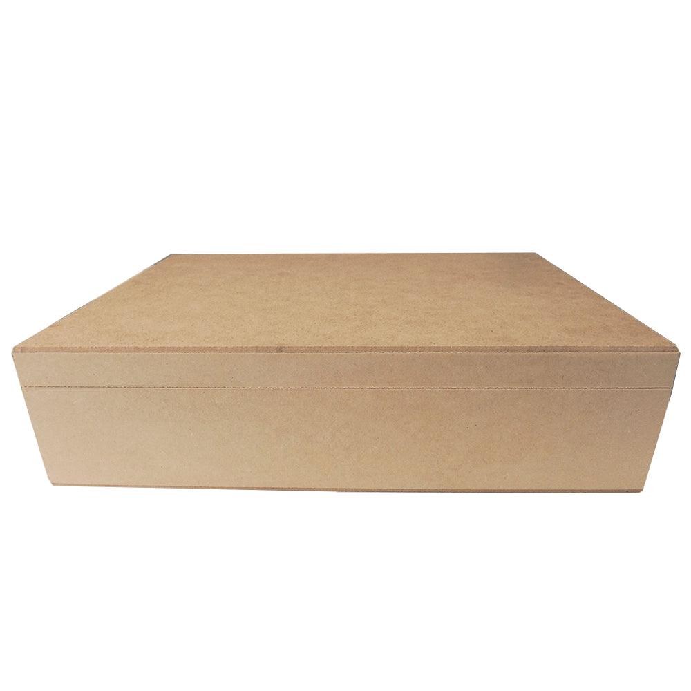 Caixa Retangular em MDF com 8 divisões 33,5x24x8,5cm - Palácio da Arte