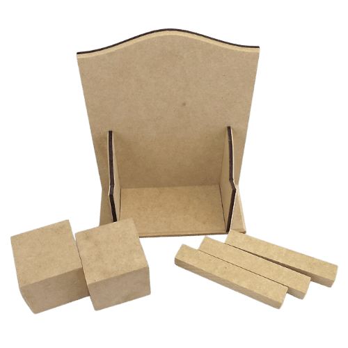 Calendário Permanente em MDF 7,5x17x22cm - Palácio da Arte