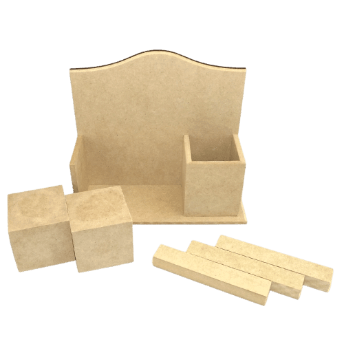 Calendário Permanente em MDF 7,5x18,5x21cm com Porta Lápis - Palácio da Arte