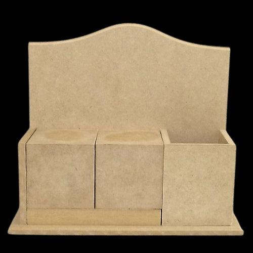 Calendário Permanente em MDF 7,5x18,5x21cm com Porta Lápis - Palácio da Arte