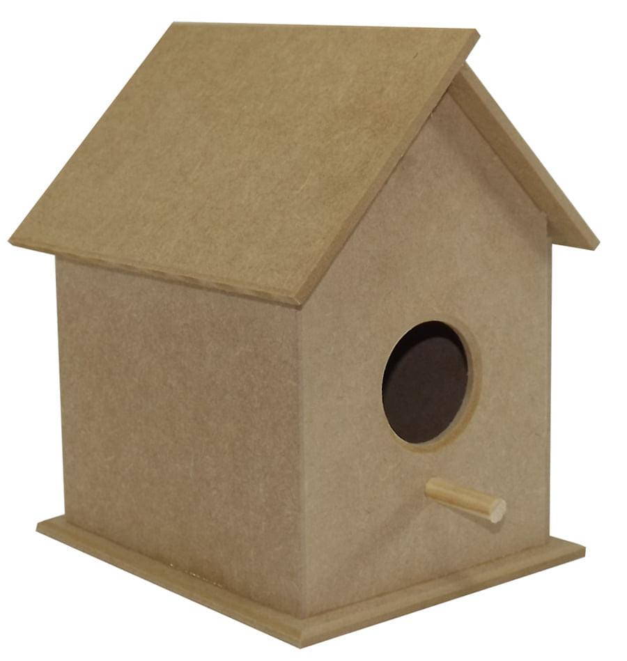 Casa de Passarinho Colonial Grande em MDF - Palácio da Arte