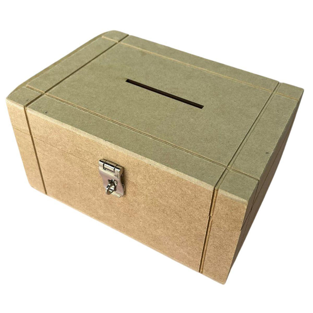 Cofre Riscado em MDF com Fecho 17x13x9cm - Palácio da Arte