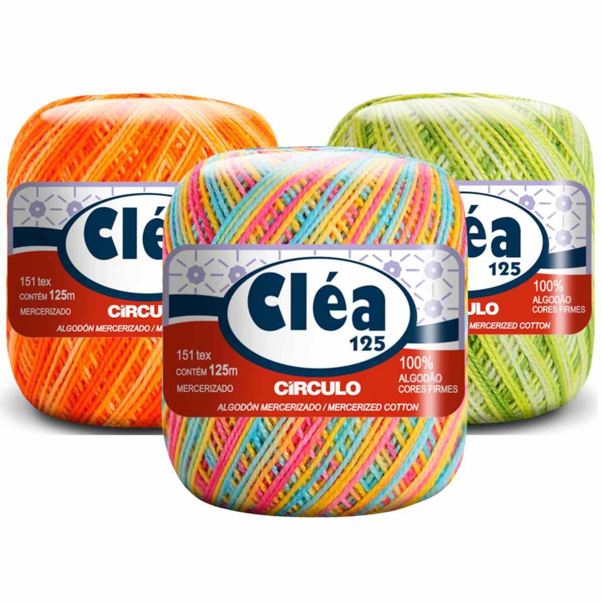 Fio Cléa 125 Círculo Mesclado 19g com 125m - Palácio da Arte