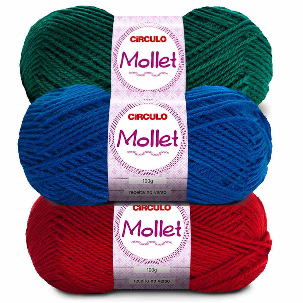 Fio de Lã Mollet Círculo 100g com 200m - Palácio da Arte