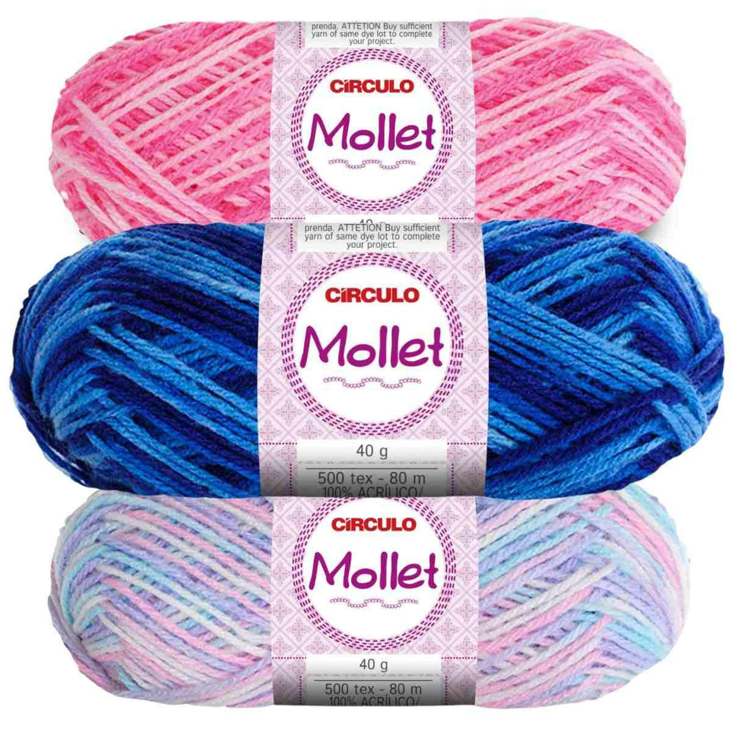 Fio de Lã Mollet Círculo Mesclado 40g com 80m - Palácio da Arte
