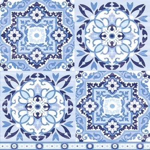 Guardanapo Decoupage Azulejo Azul 13309317 Ambiente com 2 peças - Palácio da Arte