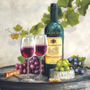 Guardanapo Decoupage Red Wine 13317740 Ambiente com 2 peças - Palácio da Arte