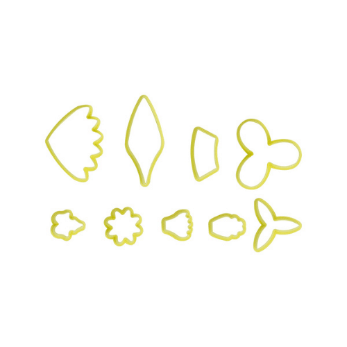 Jogo Cortadores Blue Star 465122 Flores 2 com 9 unidades para Biscuit e Confeitaria - Palácio da Arte