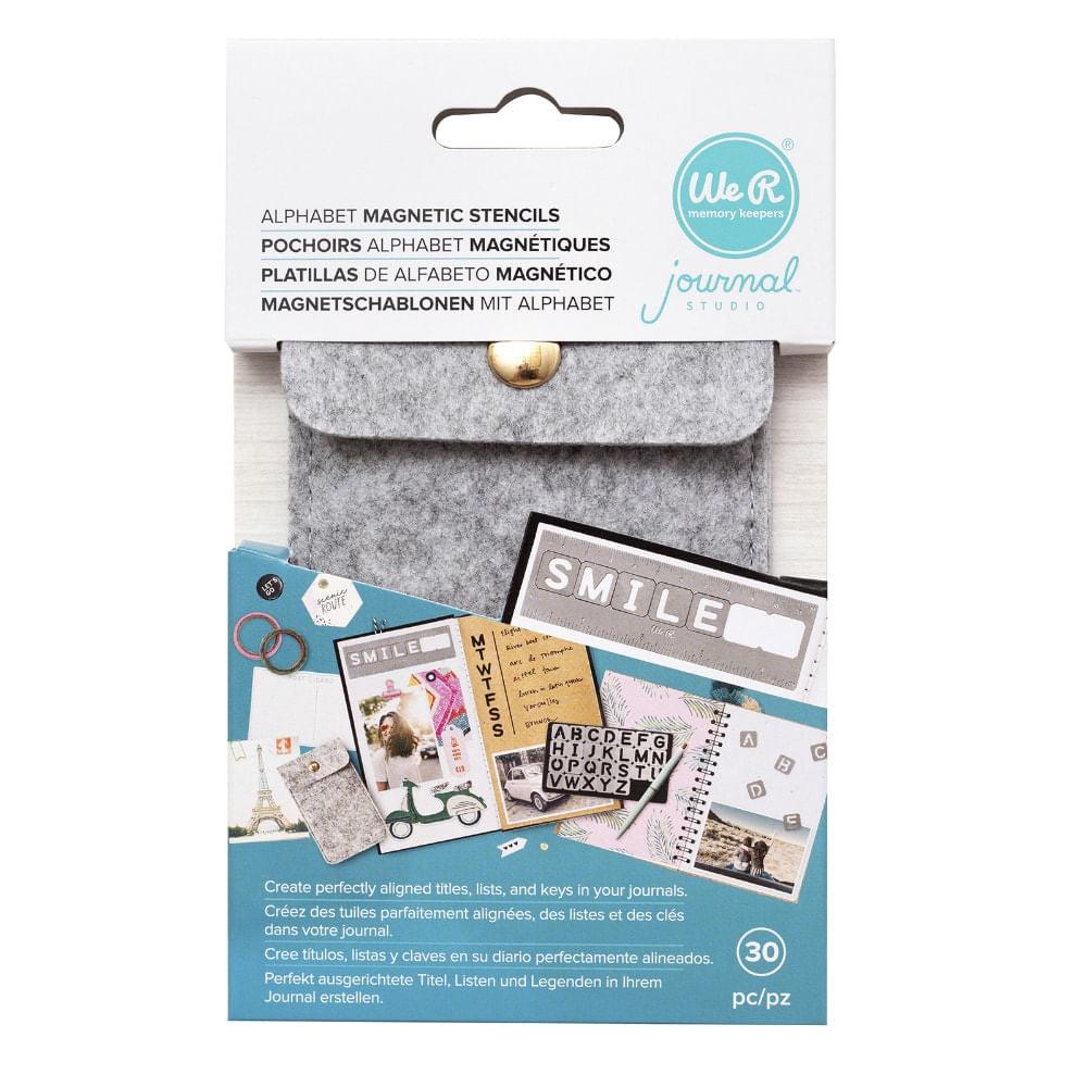 Kit Stencil Magnético Alfabeto WER362 com 30 peças - Palácio da Arte