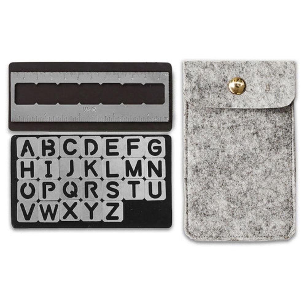 Kit Stencil Magnético Alfabeto WER362 com 30 peças - Palácio da Arte
