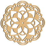 Mandala Franja 30x30cm em MDF - Palácio da Arte