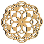 Mandala Franja 9,5x9,5cm em MDF - Palácio da Arte