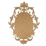 Moldura Oval Francesa 15x10,7cm em MDF - Palácio da Arte