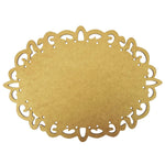 Moldura Oval Lisa Clássica 30x21,5cm em MDF - Palácio da Arte