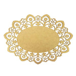 Moldura Oval Margarida 15x10,7cm em MDF - Palácio da Arte