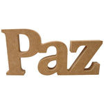 Palavra Enfeite de Mesa Palavra Paz 21x10cm em MDF - Palácio da Arte