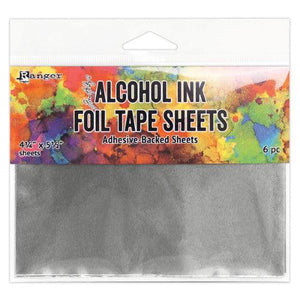 Papel Adesivado Alcohol Ink Foil Tape Sheets Ranger 11x14cm 6 Peças - Palácio da Arte