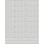 Papel Laminado Litoarte LFDL2-004 Números Prata 16x21cm - Palácio da Arte