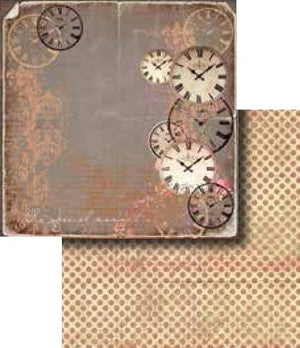 Papel Scrapbook 30x30 LSCD-285 Relógios e Poá Litocart - Palácio da Arte