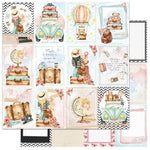 Papel Scrapbook Litoarte SD-1137 Viagem Card Postais 30,5x30,5cm - Palácio da Arte