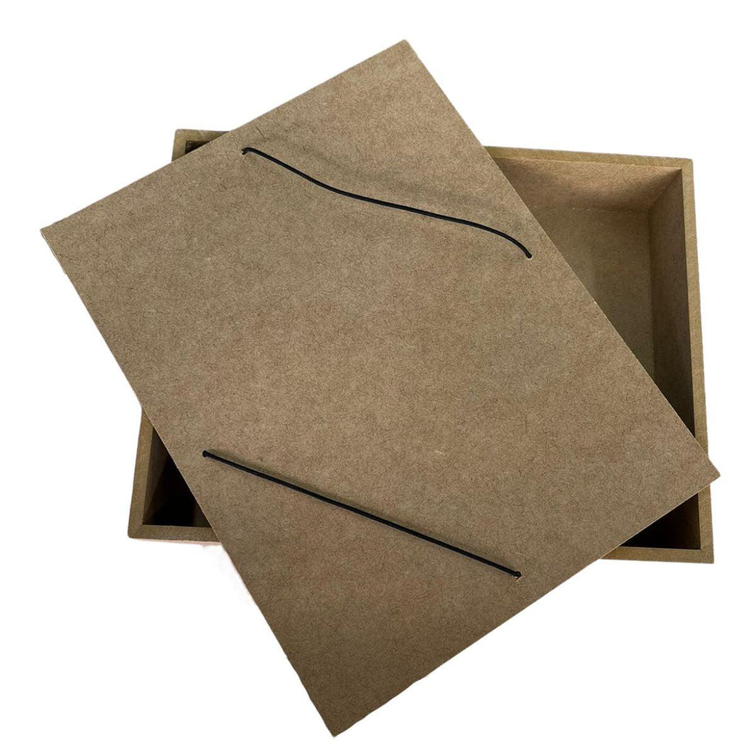 Pasta com Elátisco em MDF Média 26x20x5,5cm - Palácio da Arte