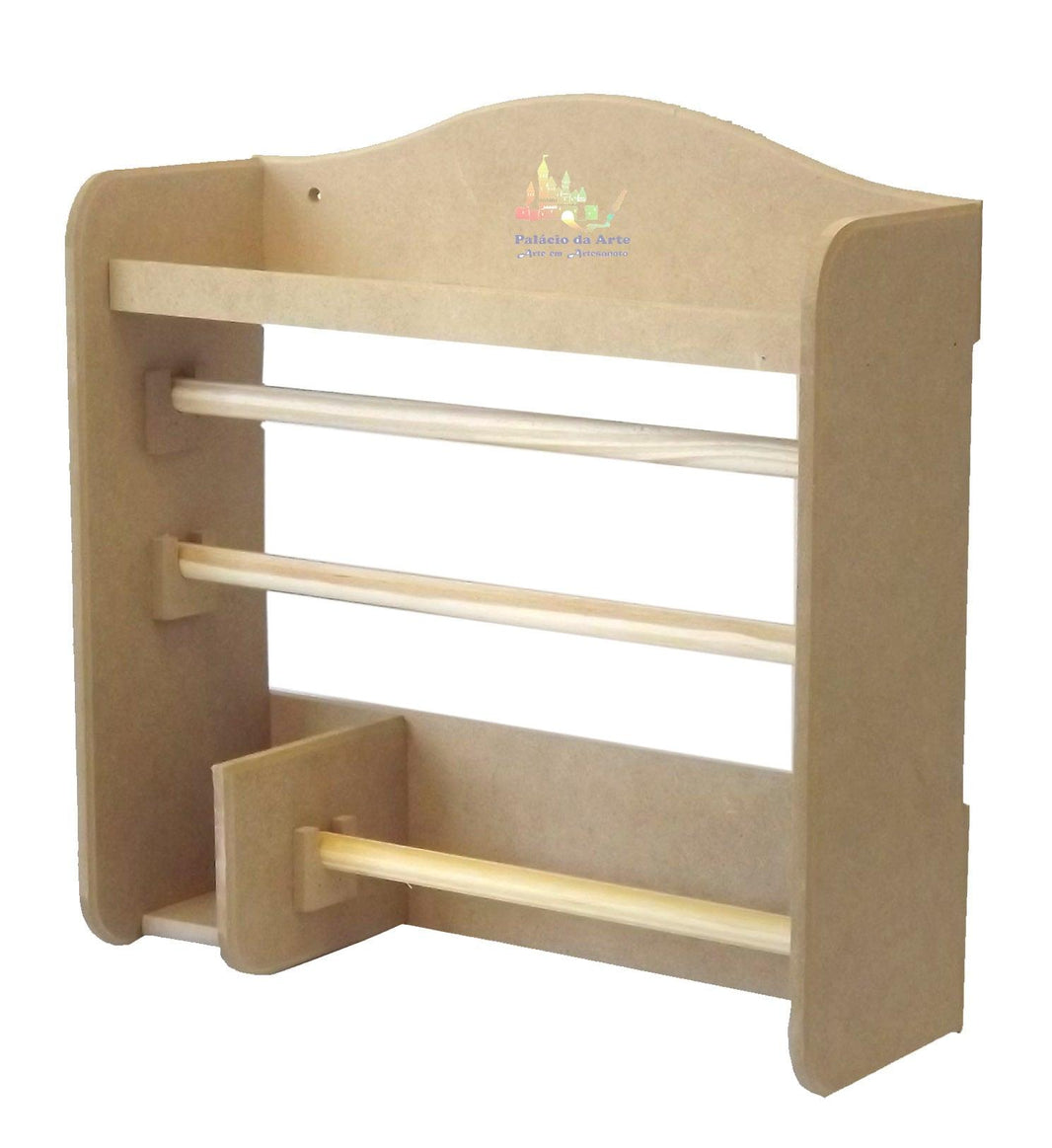 Porta Condimentos e Papel 3 Divisões em MDF - Palácio da Arte