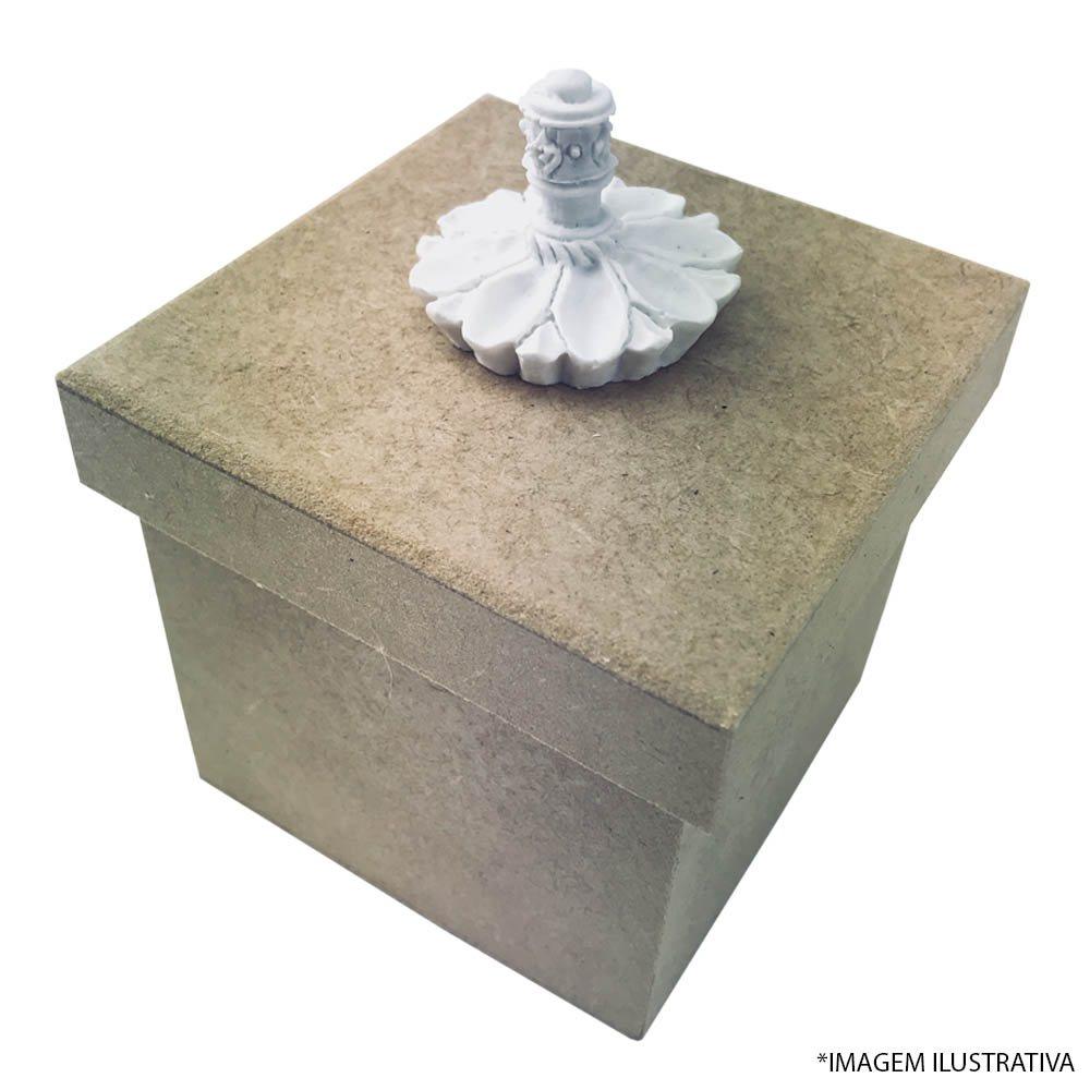 Puxador Tampa Redondo 4,5x4,5x3 Resina - Palácio da Arte