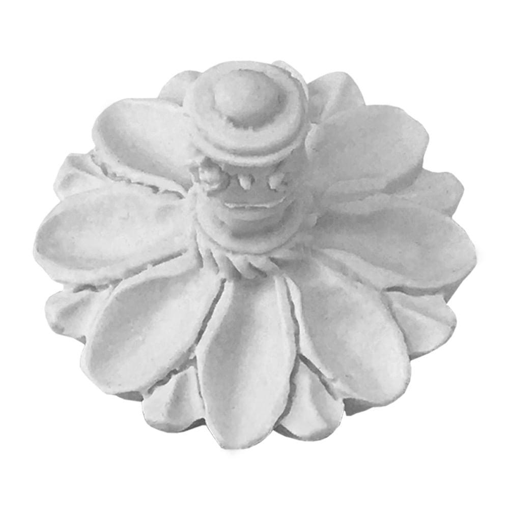 Puxador Tampa Redondo 4,5x4,5x3 Resina - Palácio da Arte