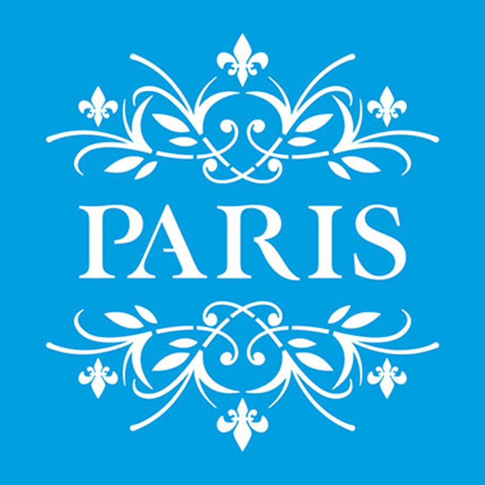 Stencil Litoarte 10x10 STX-252 Paris - Palácio da Arte