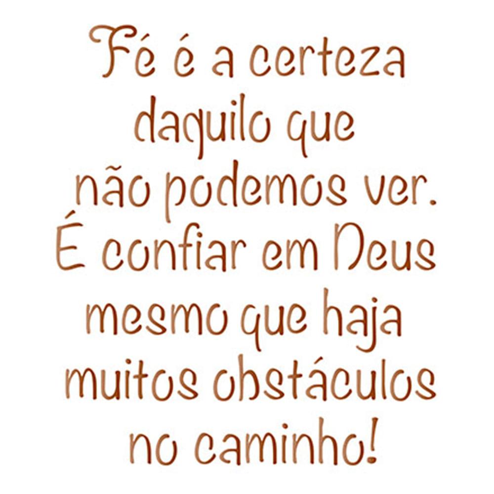Stencil Litoarte 14x14 STA-091 Fé a Ceteza Daquilo Que Não Podemos Ver - Palácio da Arte
