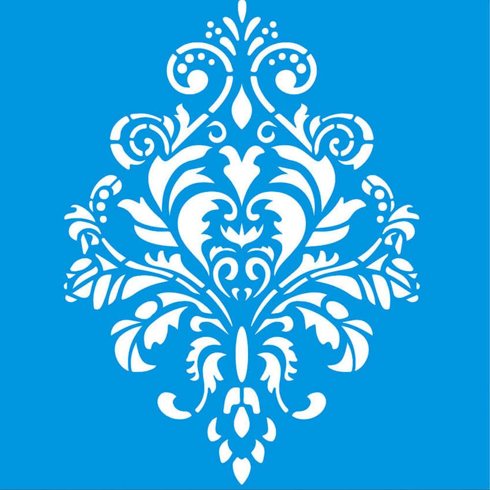 Stencil Litoarte 14x14 STA-128 Arabesco Ornamento - Palácio da Arte