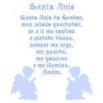 Stencil Litoarte 17x21 STM-659 Santo Anjo e Anjinhos - Palácio da Arte