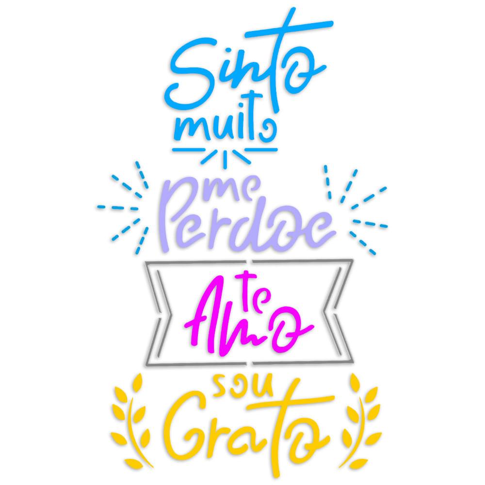 Stencil Litoarte 17x21 STM-695 Frase Sinto Muito - Palácio da Arte