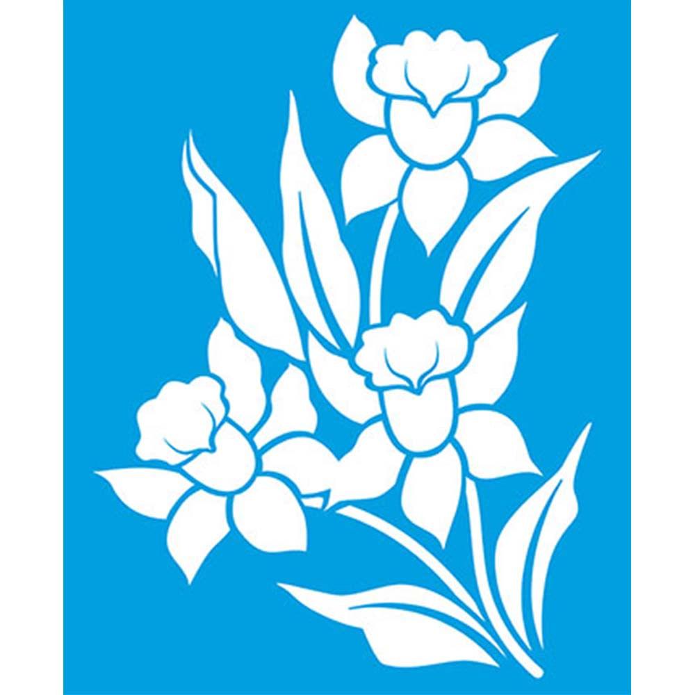 Stencil Litoarte 17x21 STM1-016 Flor Orquídea - Palácio da Arte