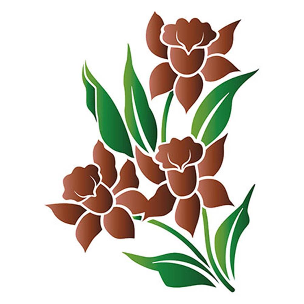 Stencil Litoarte 17x21 STM1-016 Flor Orquídea - Palácio da Arte