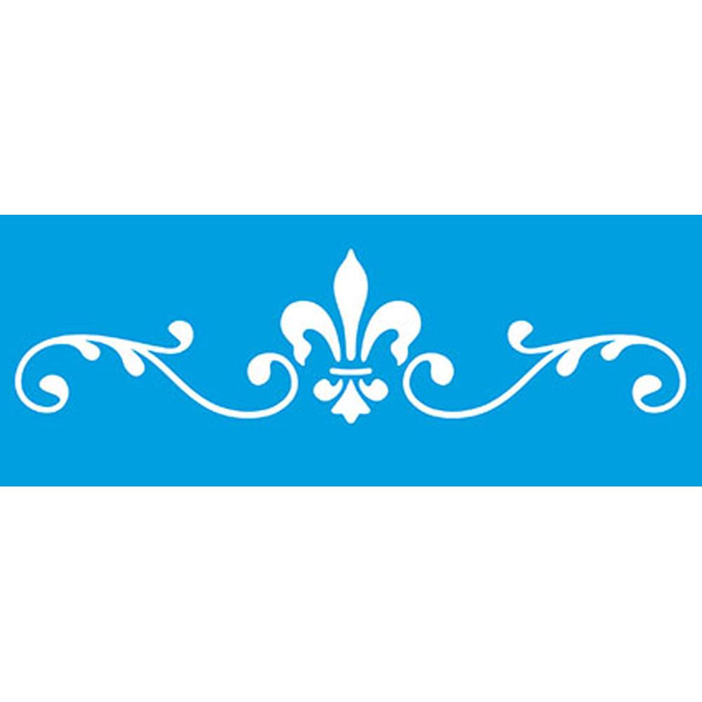 Stencil Litoarte 17x6 STP-137 Ornamento Arabescos - Palácio da Arte