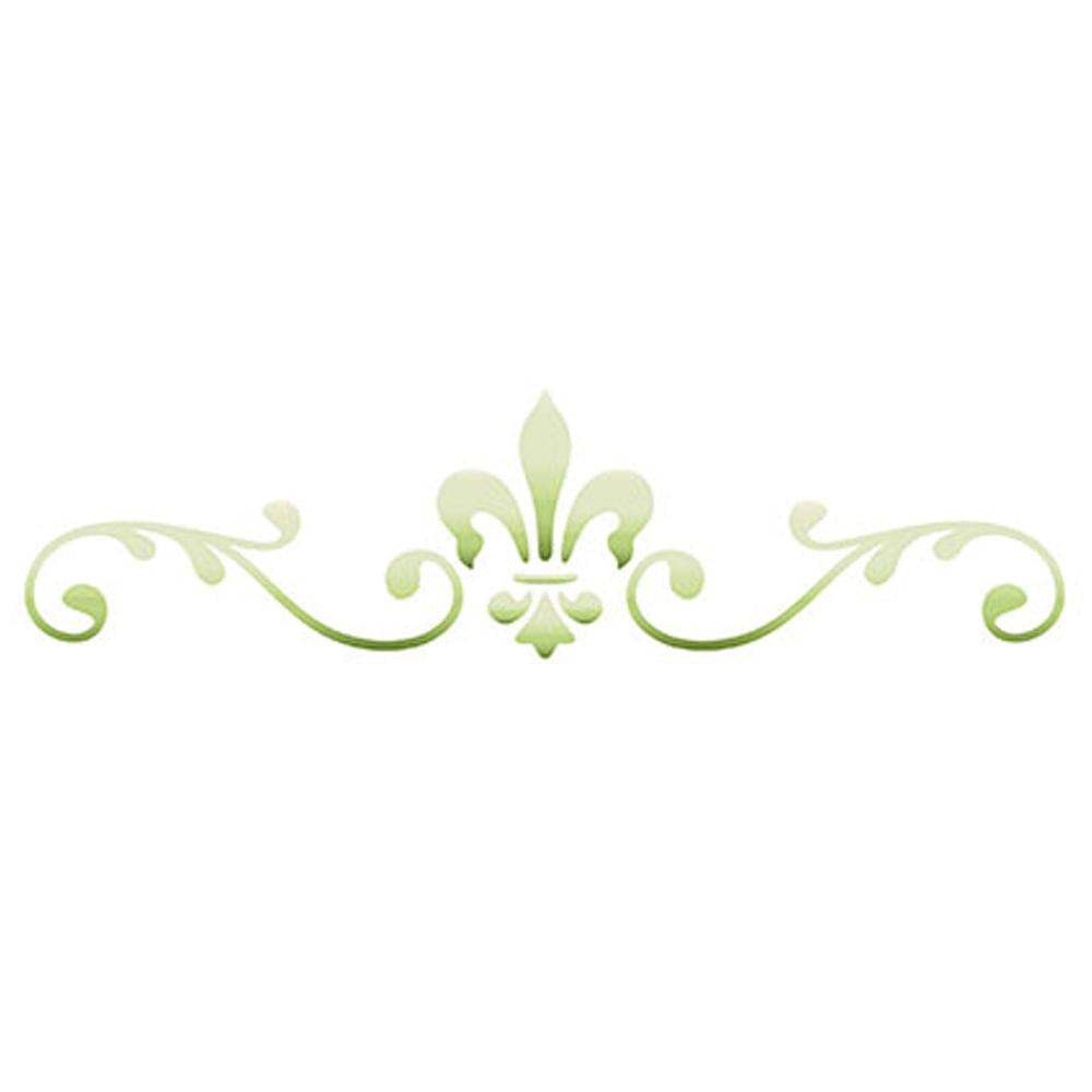 Stencil Litoarte 17x6 STP-137 Ornamento Arabescos - Palácio da Arte