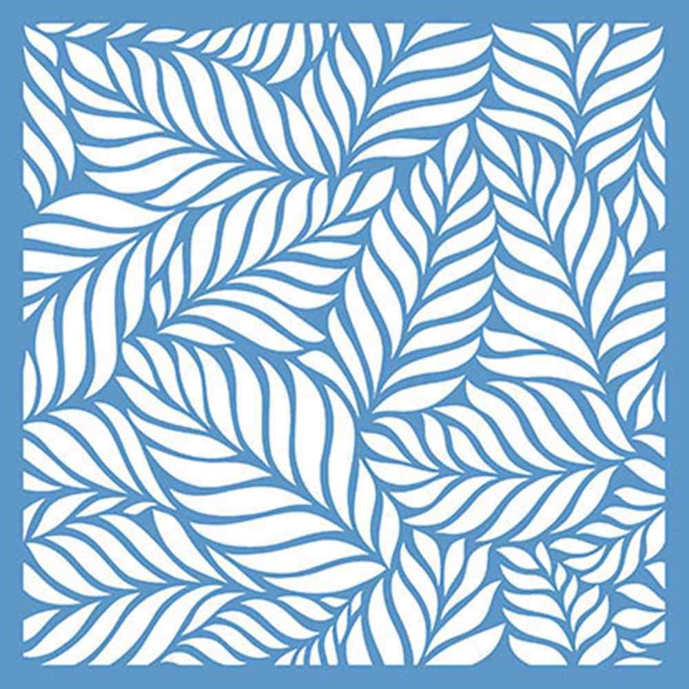 Stencil Litoarte 20x20 STXX-001 Folhas Palmeira - Palácio da Arte