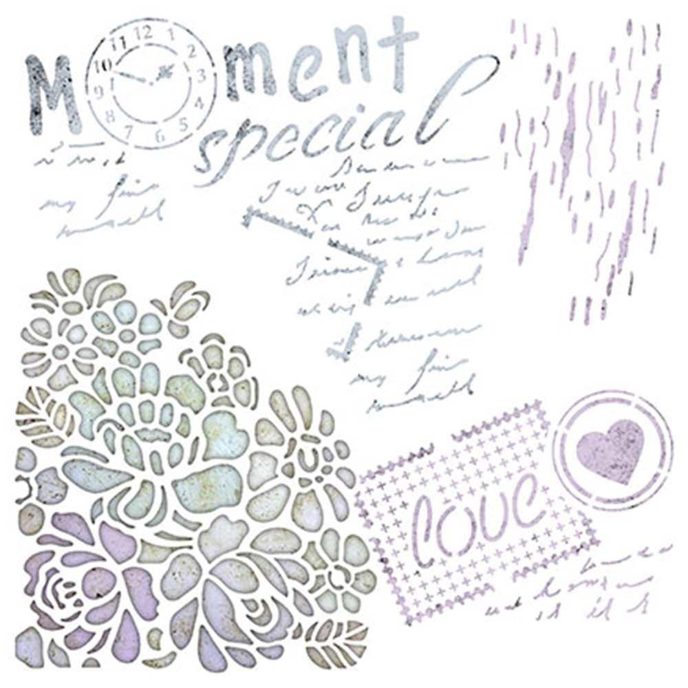 Stencil Litoarte 20x20 STXX-007 Mixed Media Moment - Palácio da Arte