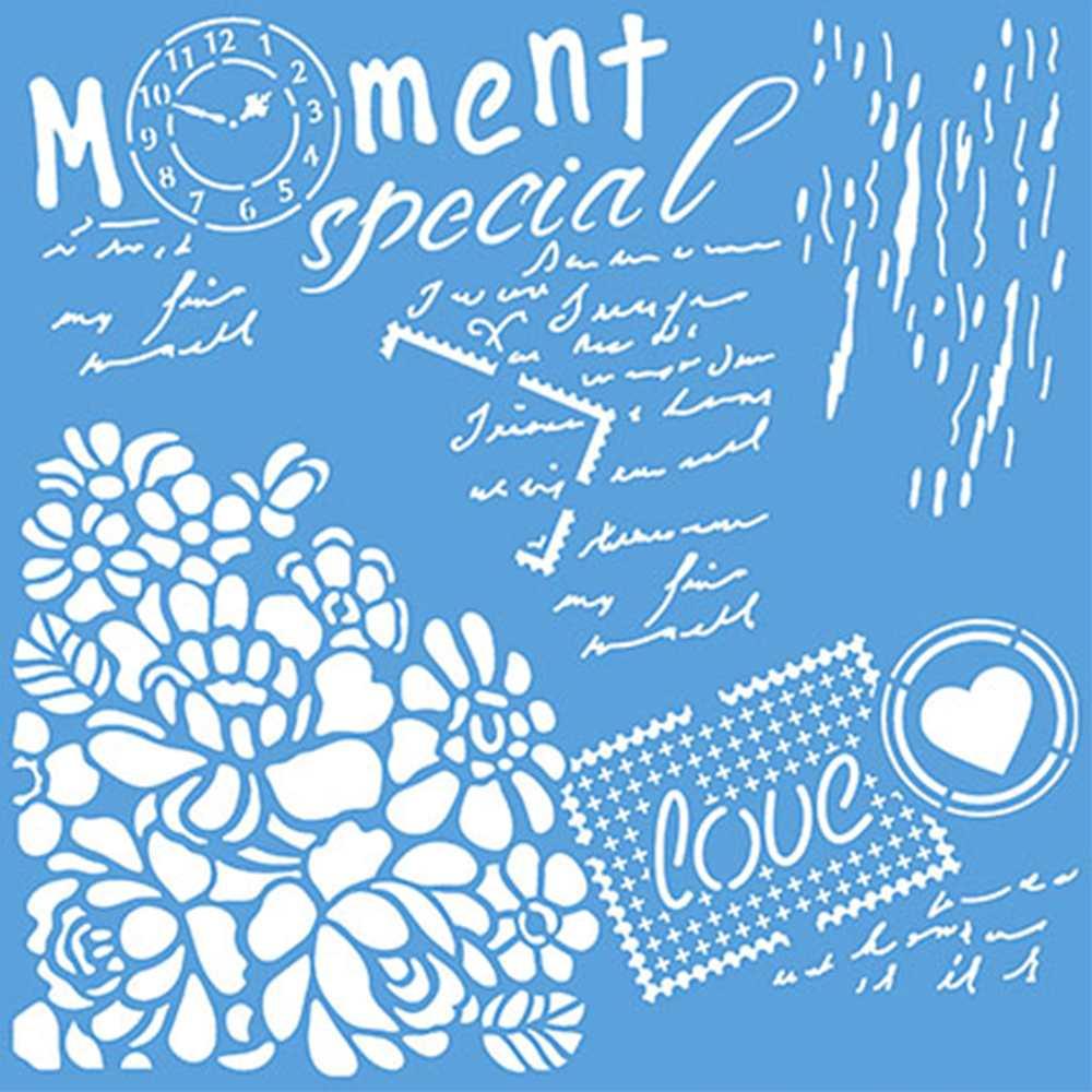 Stencil Litoarte 20x20 STXX-007 Mixed Media Moment - Palácio da Arte