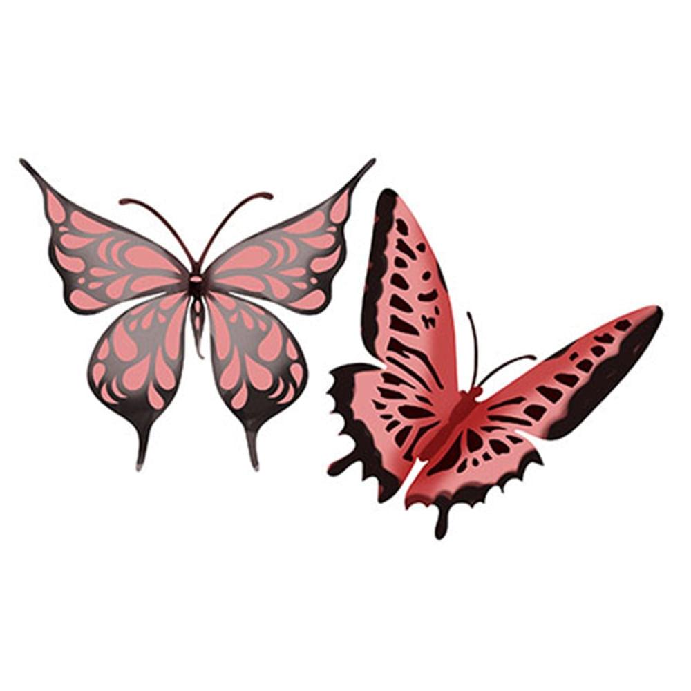 Stencil Litoarte 20x20 STXX-023 Borboletas - Palácio da Arte