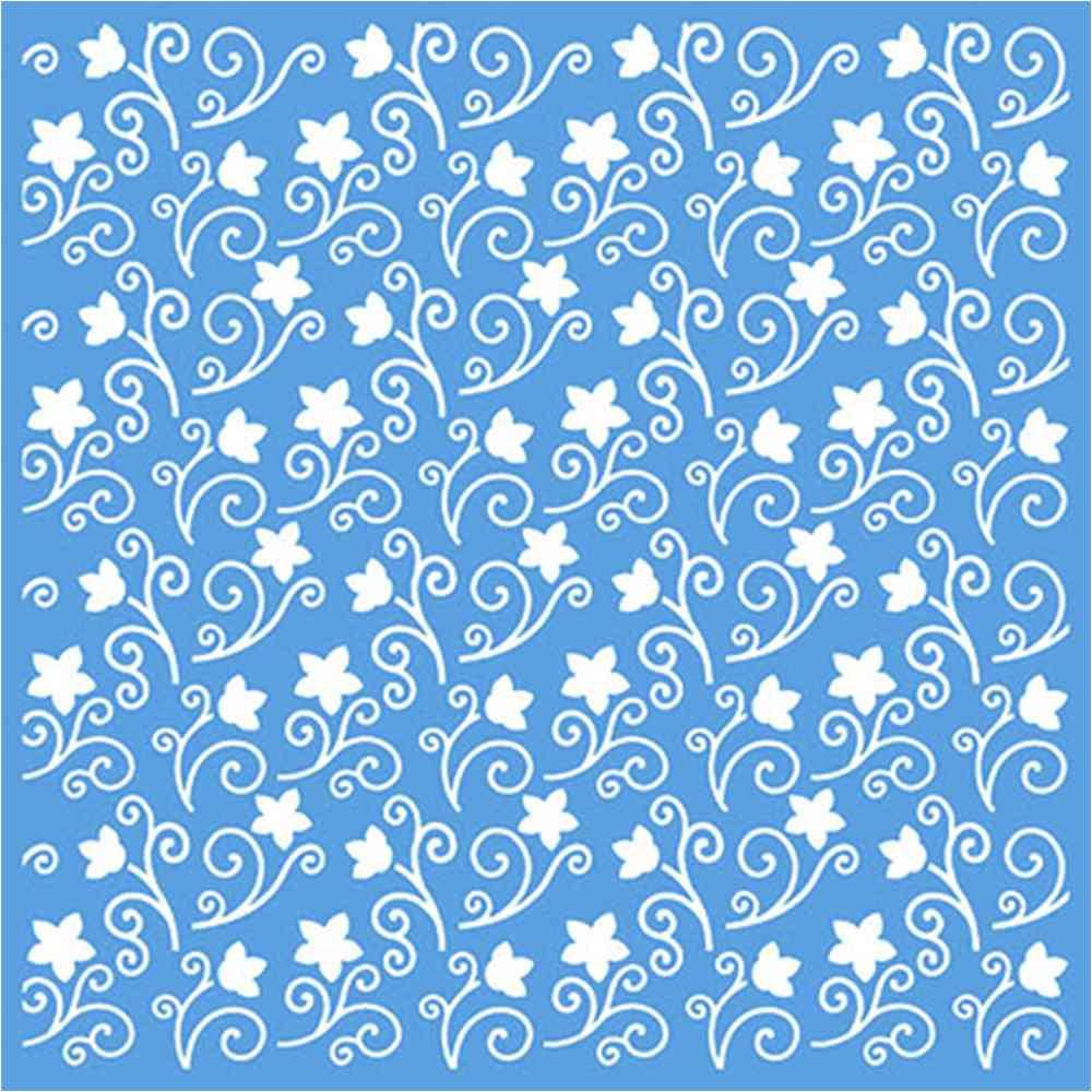 Stencil Litoarte 20x20 STXX-050 Textura Flores I - Palácio da Arte