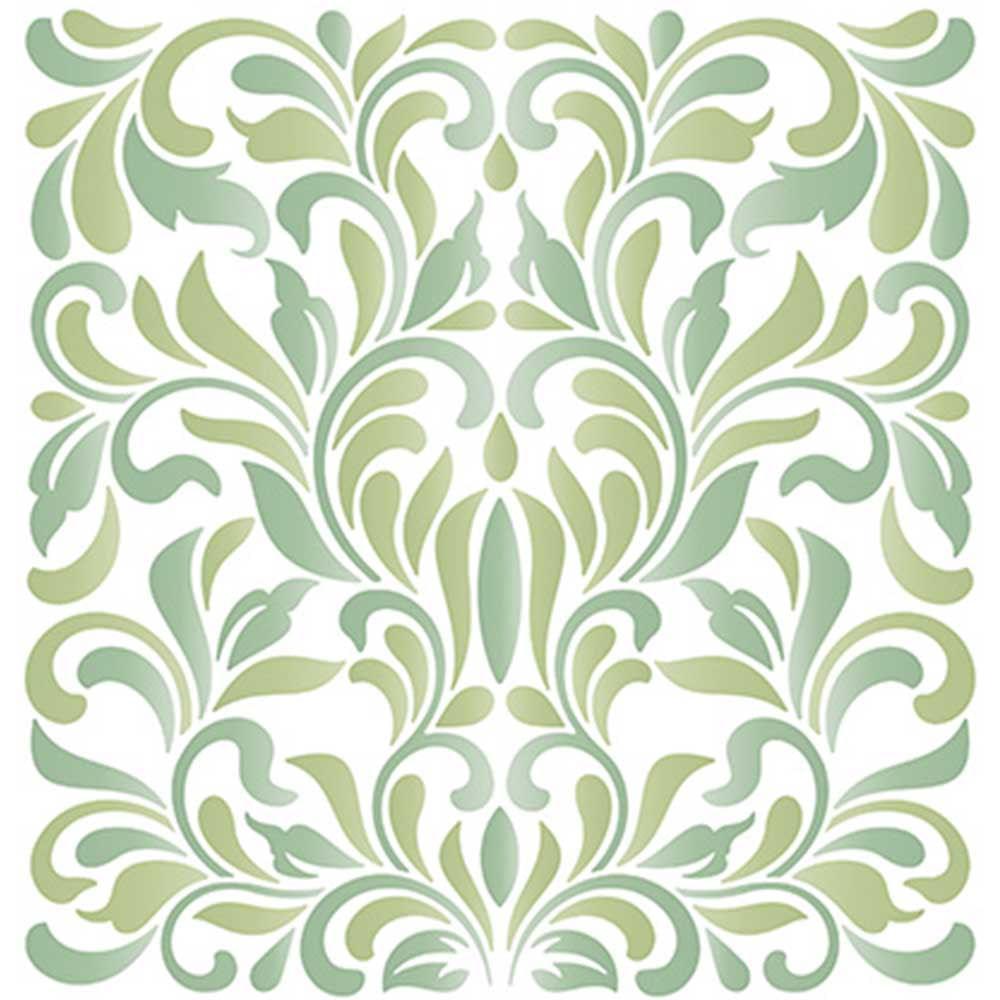 Stencil Litoarte 20x20 STXX-070 Adamascado - Palácio da Arte