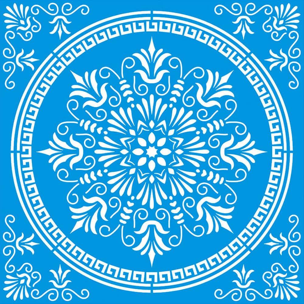Stencil Litoarte 20x20 STXX-147 Azulejo - Palácio da Arte