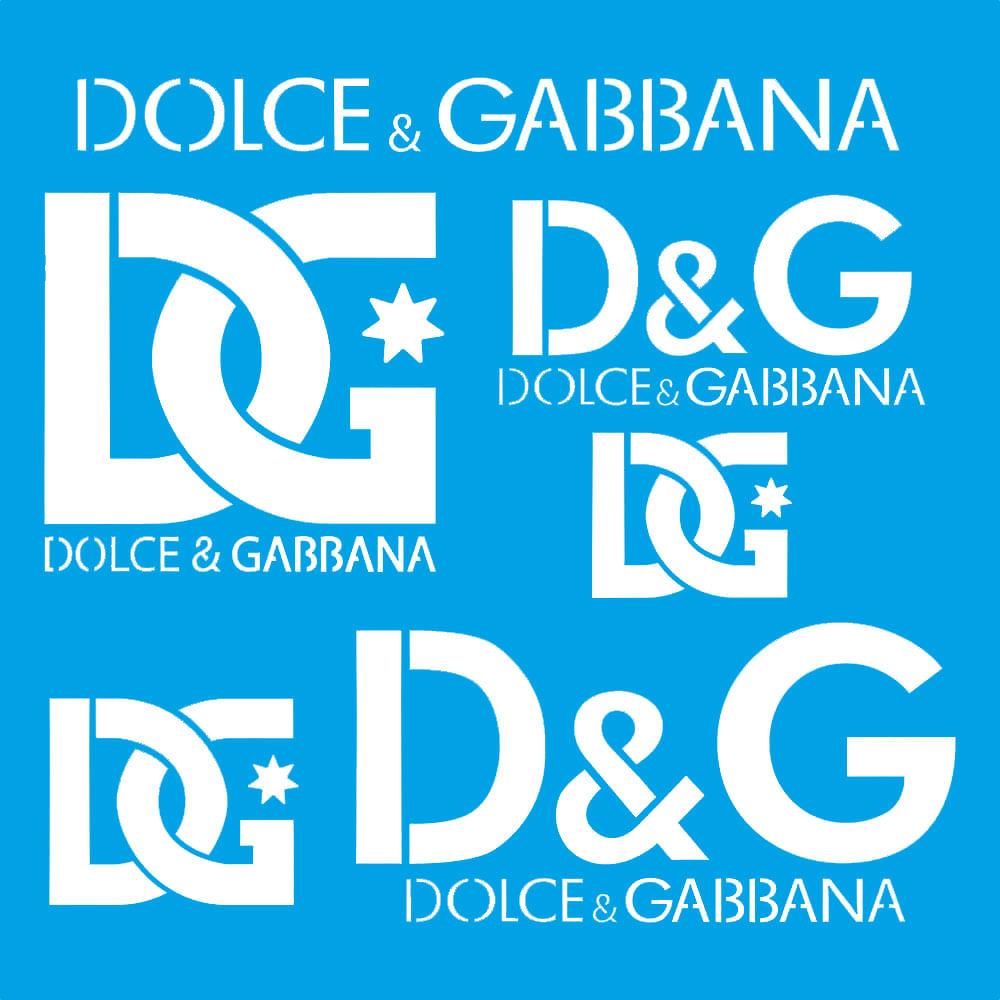 Stencil Litoarte 20x20 STXX-173 Marcas Grifes Dolce & Gabbana - Palácio da Arte