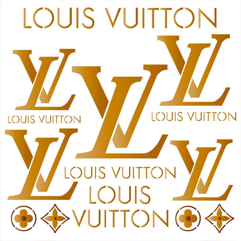 Stencil Litoarte 20x20 STXX-175 Marcas Grifes Louis Vuitton - Palácio da Arte
