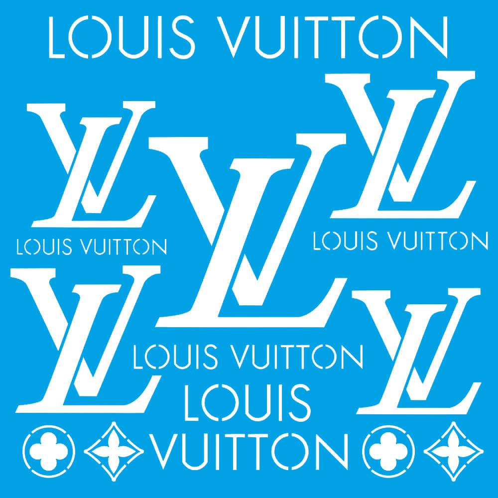 Stencil Litoarte 20x20 STXX-175 Marcas Grifes Louis Vuitton - Palácio da Arte