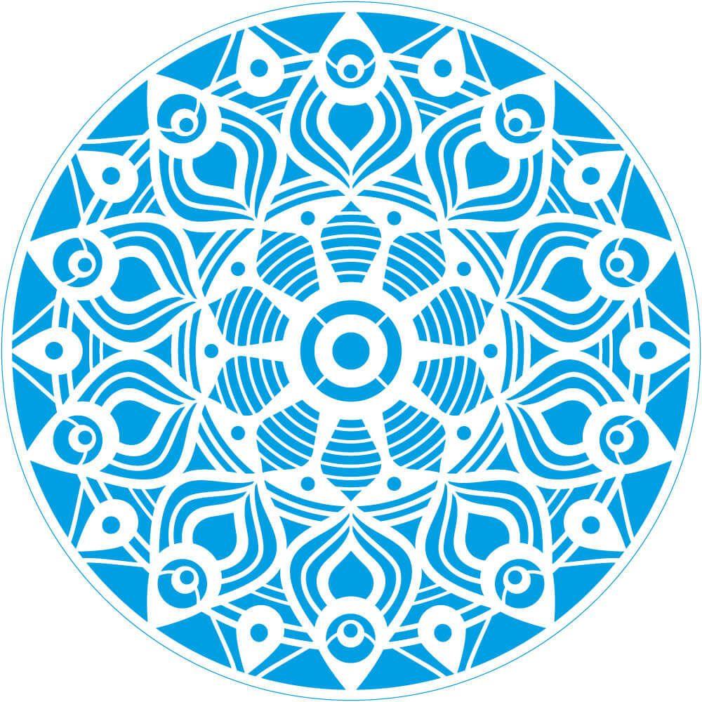 Stencil Litoarte 20x20 STXX-246 Olho Grego - Palácio da Arte