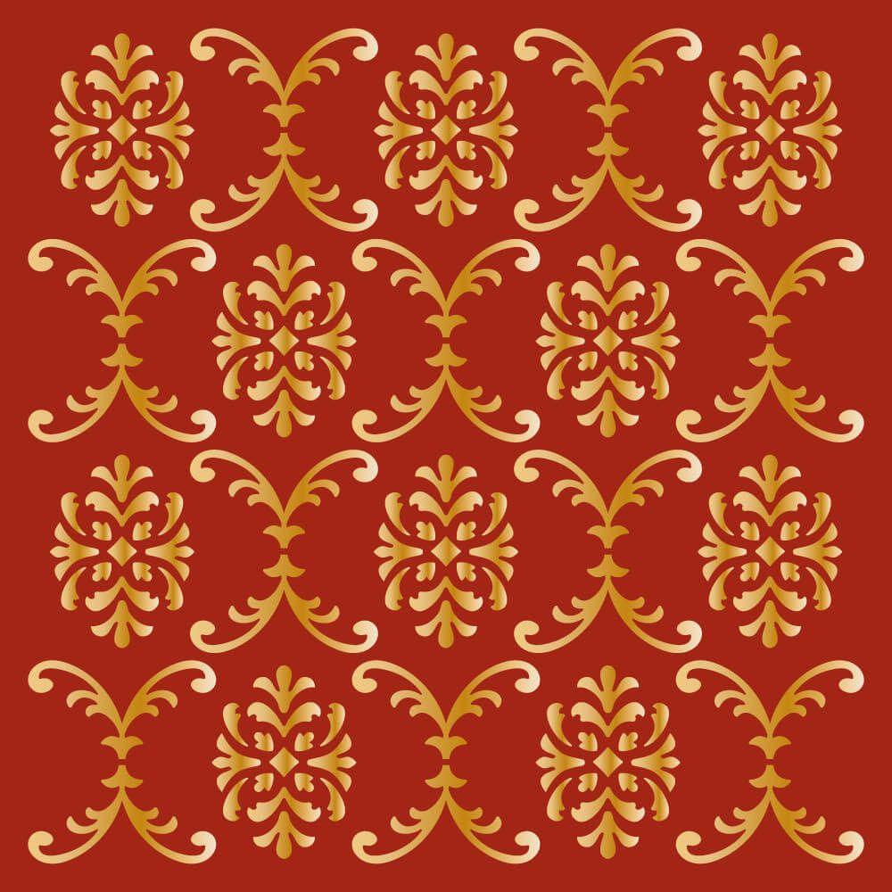 Stencil Litoarte 20x20 STXX-252 Textura Arabescada - Palácio da Arte